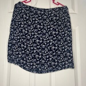 Old Navy Navy Blue Floral Mini Skirt
